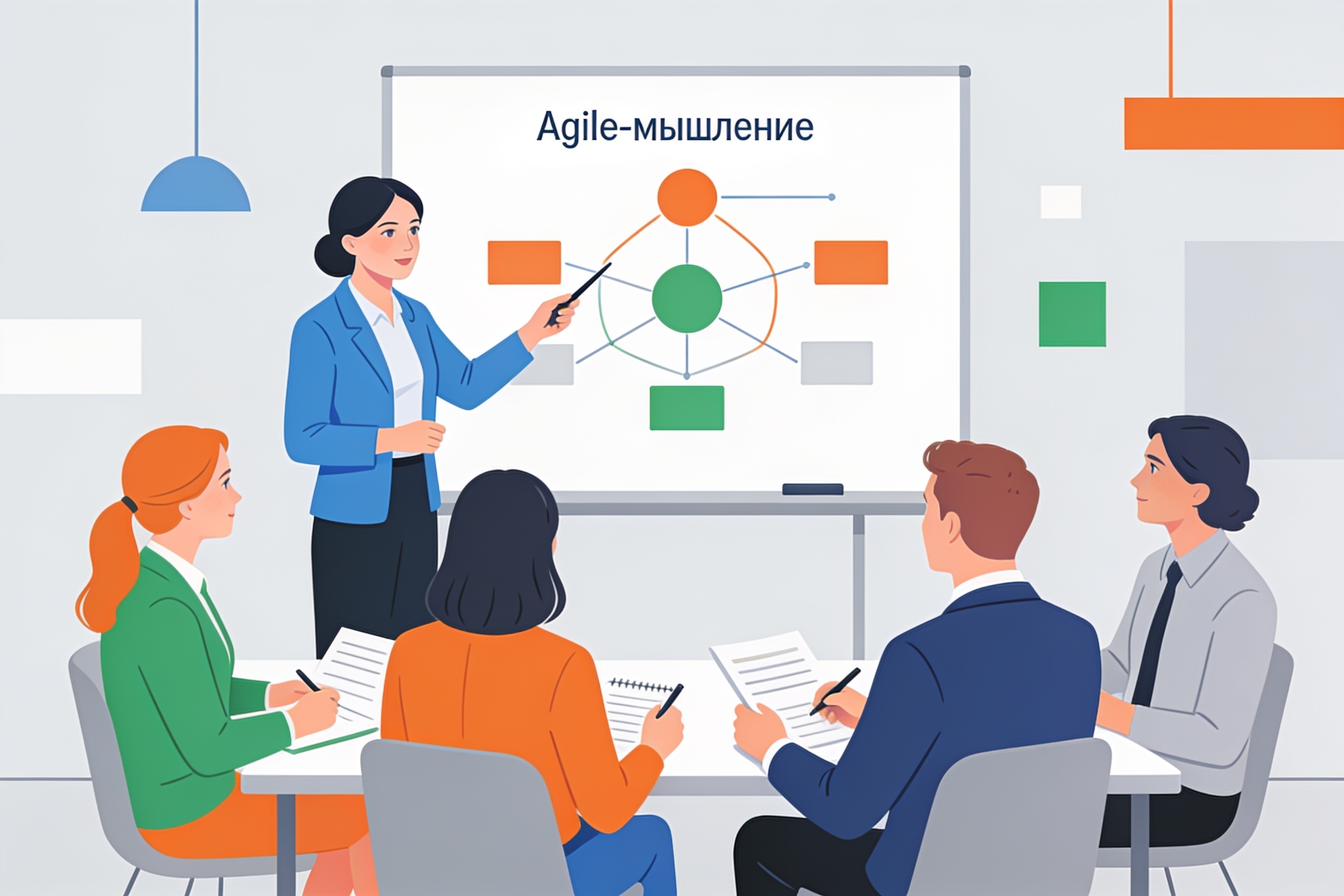 Фасилитационная сессия по развитию agile-мышления у руководителей в ГК Алмаз.
