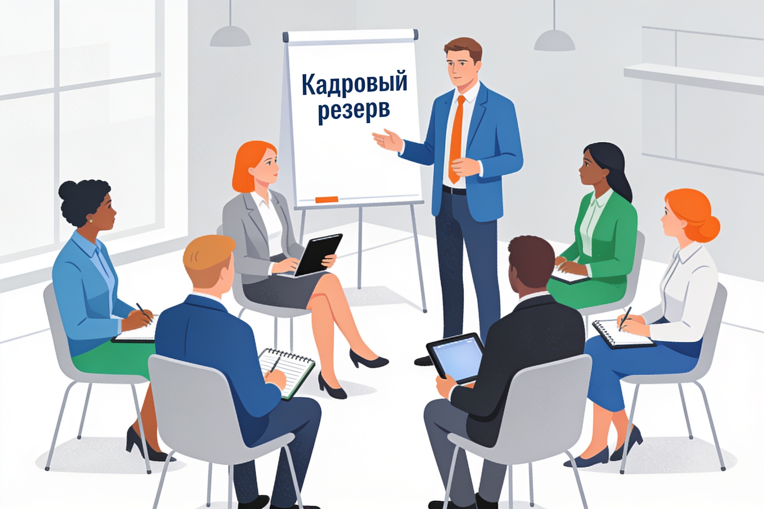 География корпоративного обучения: как охватить команду без потери качества 3 Групповая работа на тренинге по развитию лидеров