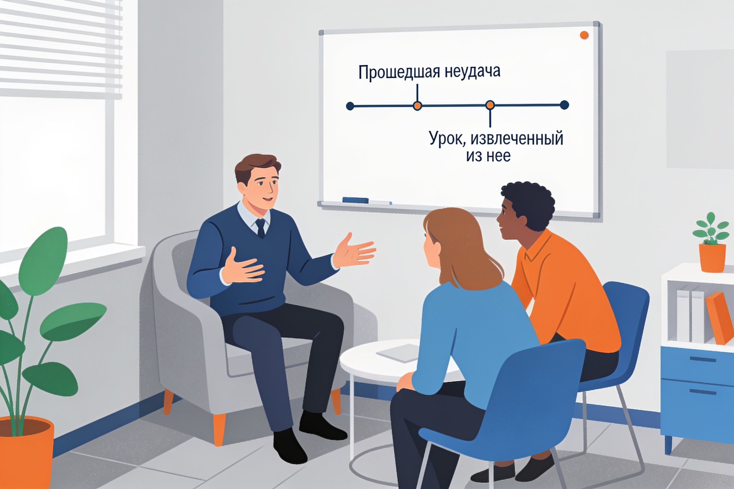 Руководитель искренне делится личной историей с сотрудниками, вызывая доверие