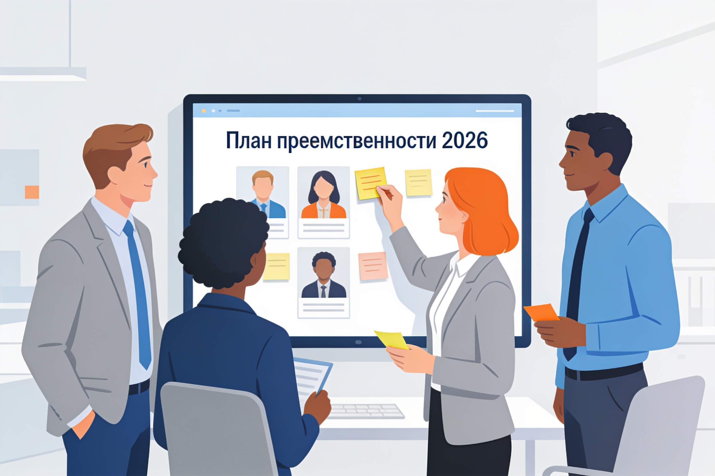 Команда работает над планом преемственности критических ролей с использованием цифровых инструментов