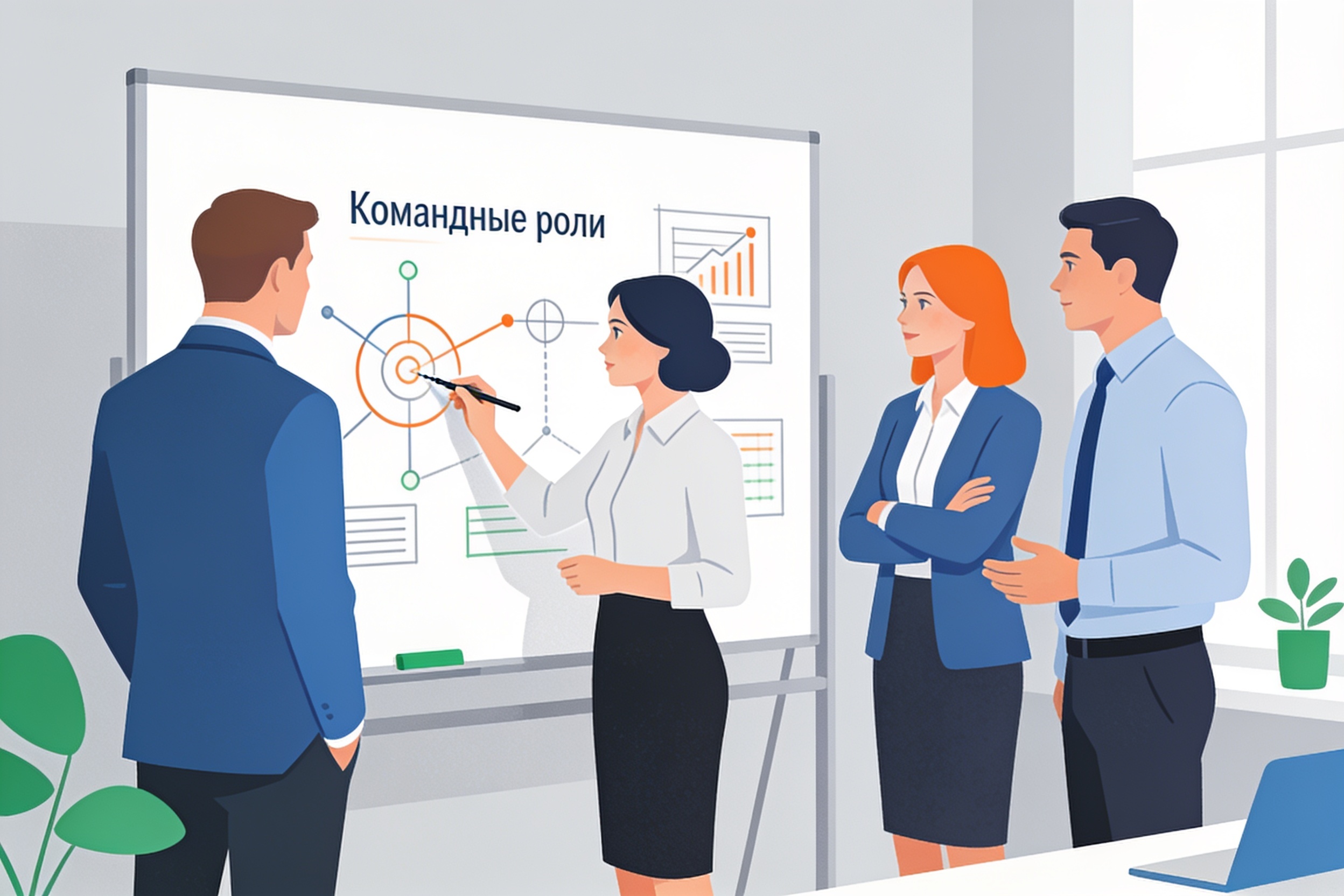 Групповой коучинг команды руководителей в офисе