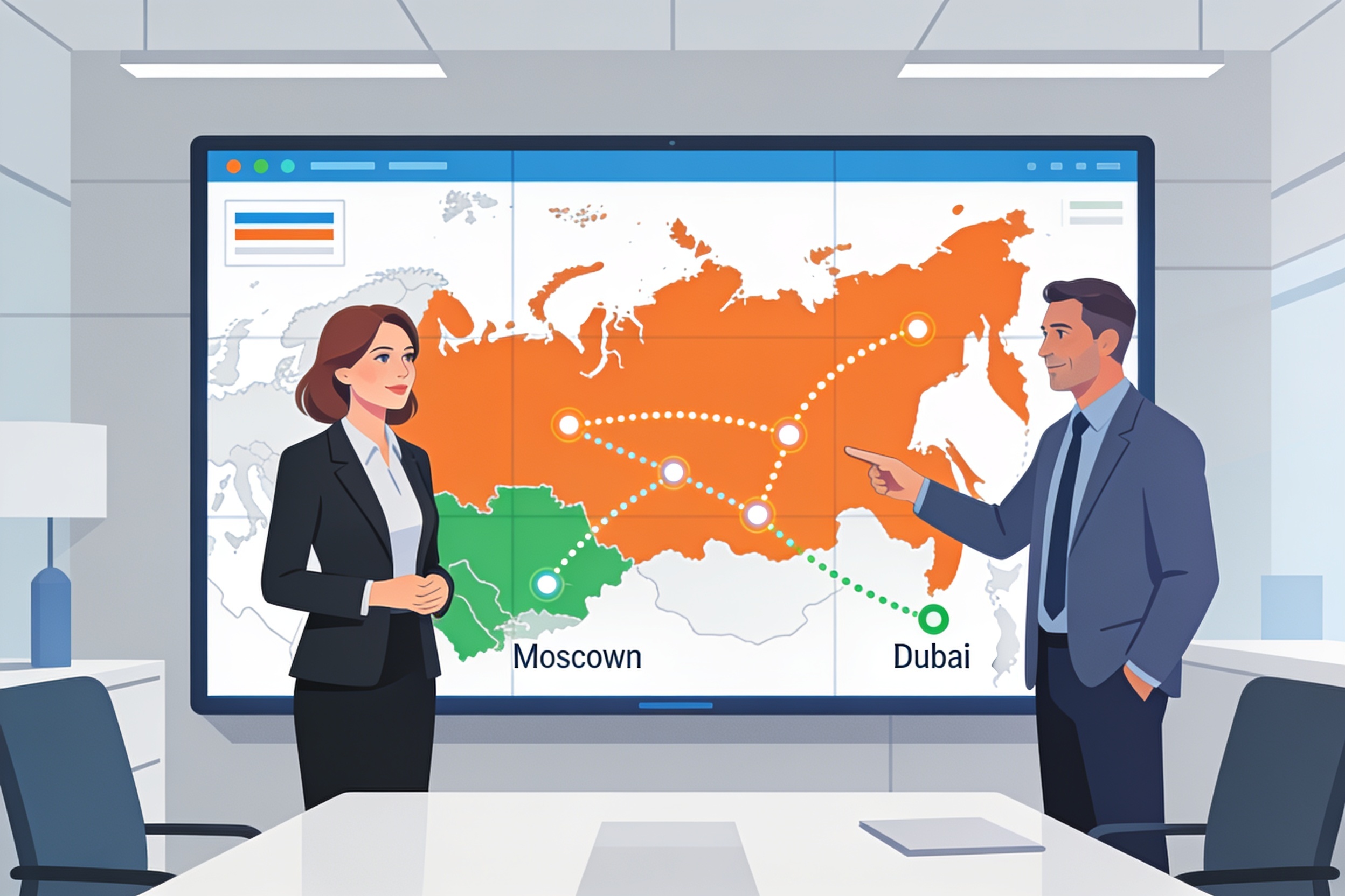 Мобильность талантов 2025: как компании двигают людей, а не мебель 1 HR-директор анализирует маршруты мобильности сотрудников на цифровой карте в офисе