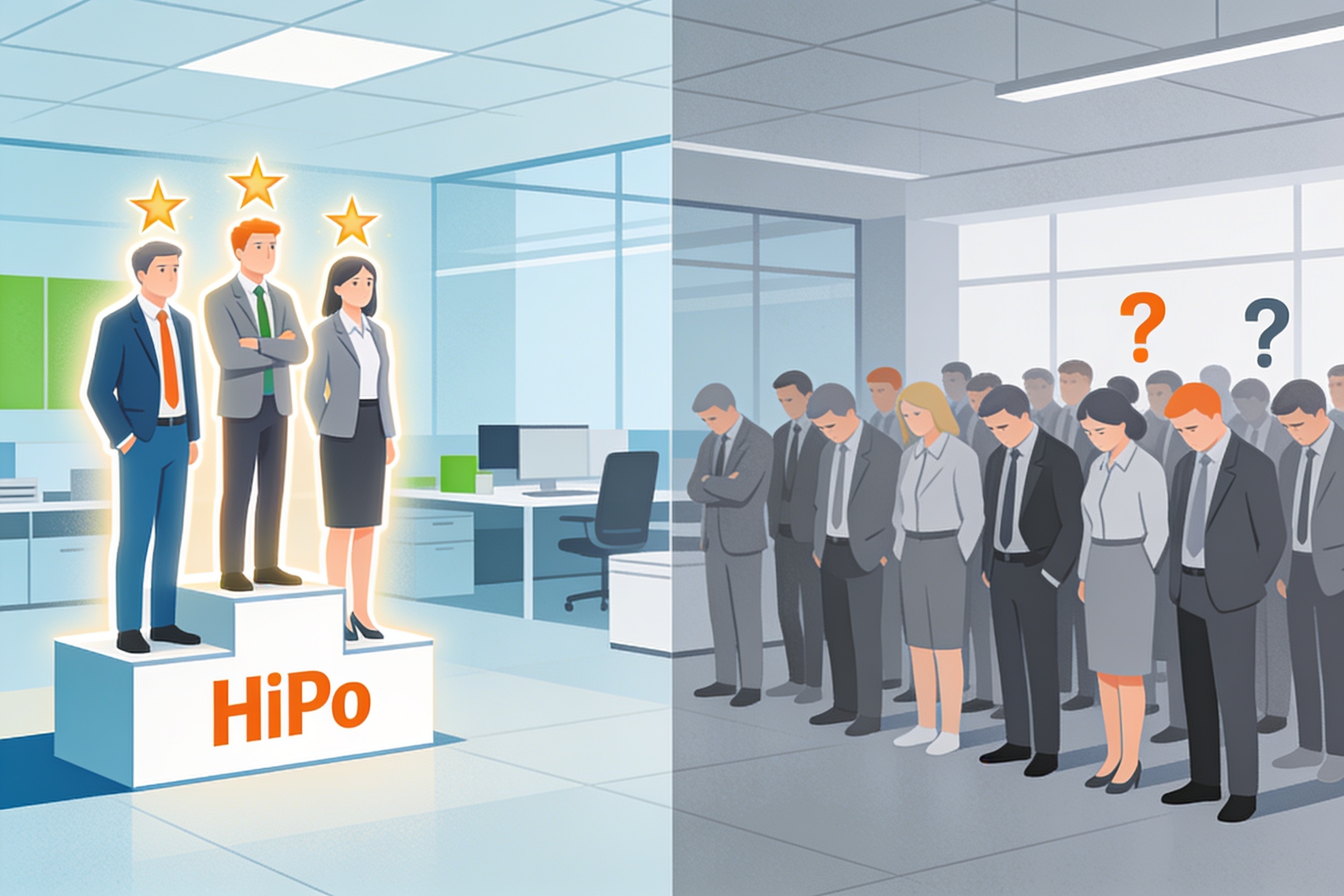 Разделение коллектива на HiPo и остальных сотрудников в офисе