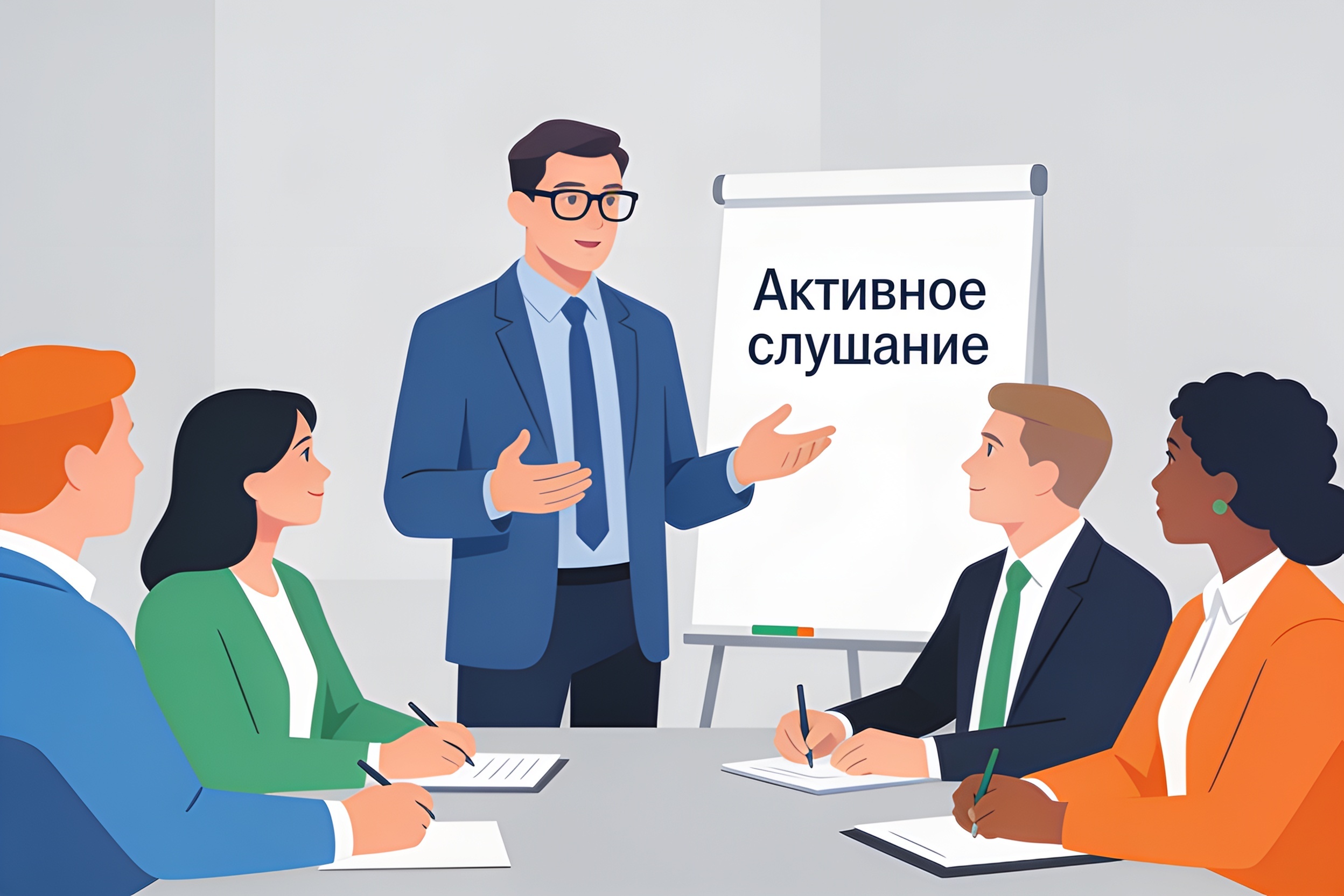 Тренинг по развитию навыков общения для руководителей в российской компании.