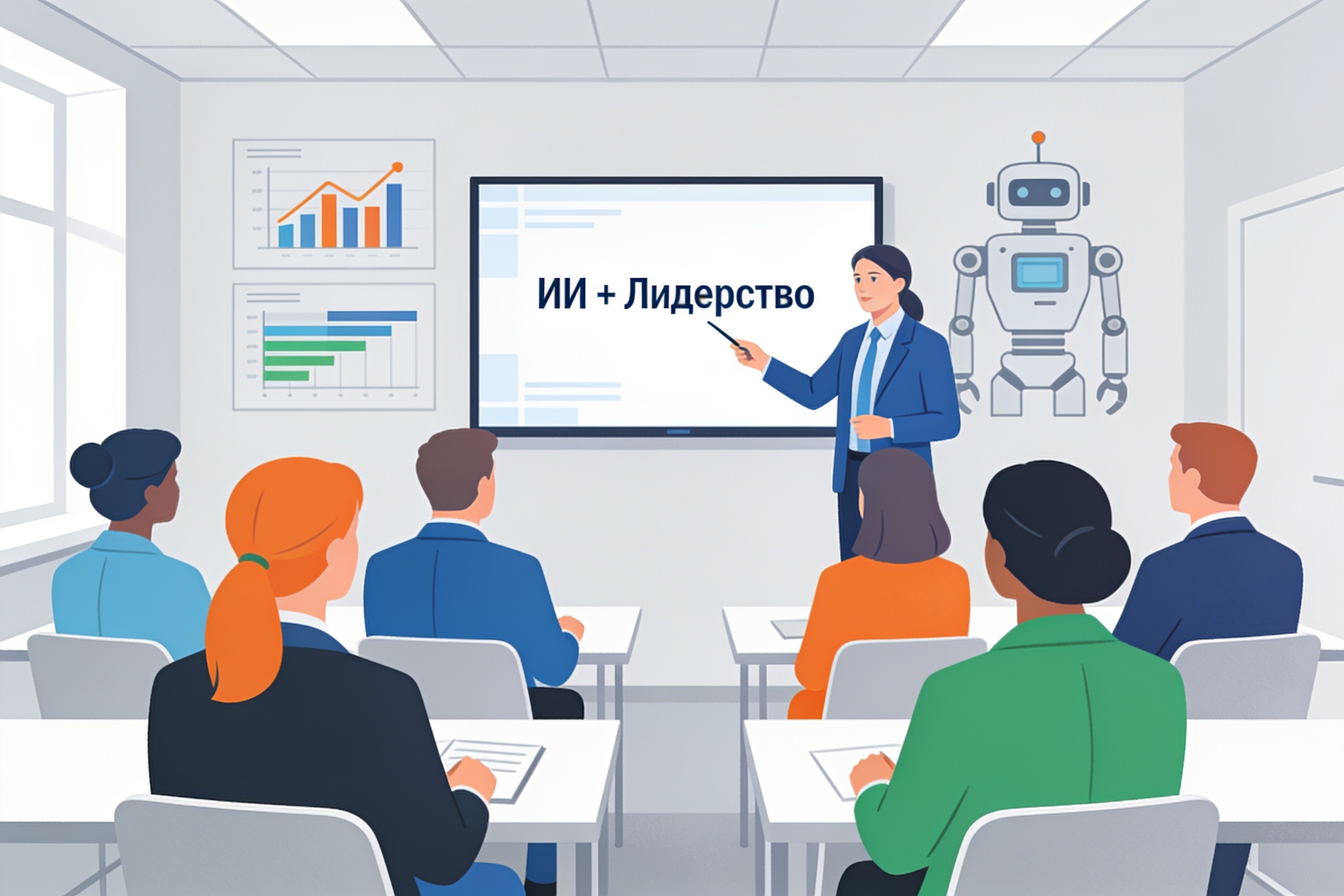 Как подготовить руководителей к вызовам: выгорание, ИИ и неопределённость? 2 Тренинг по лидерству и искусственному интеллекту для руководителей