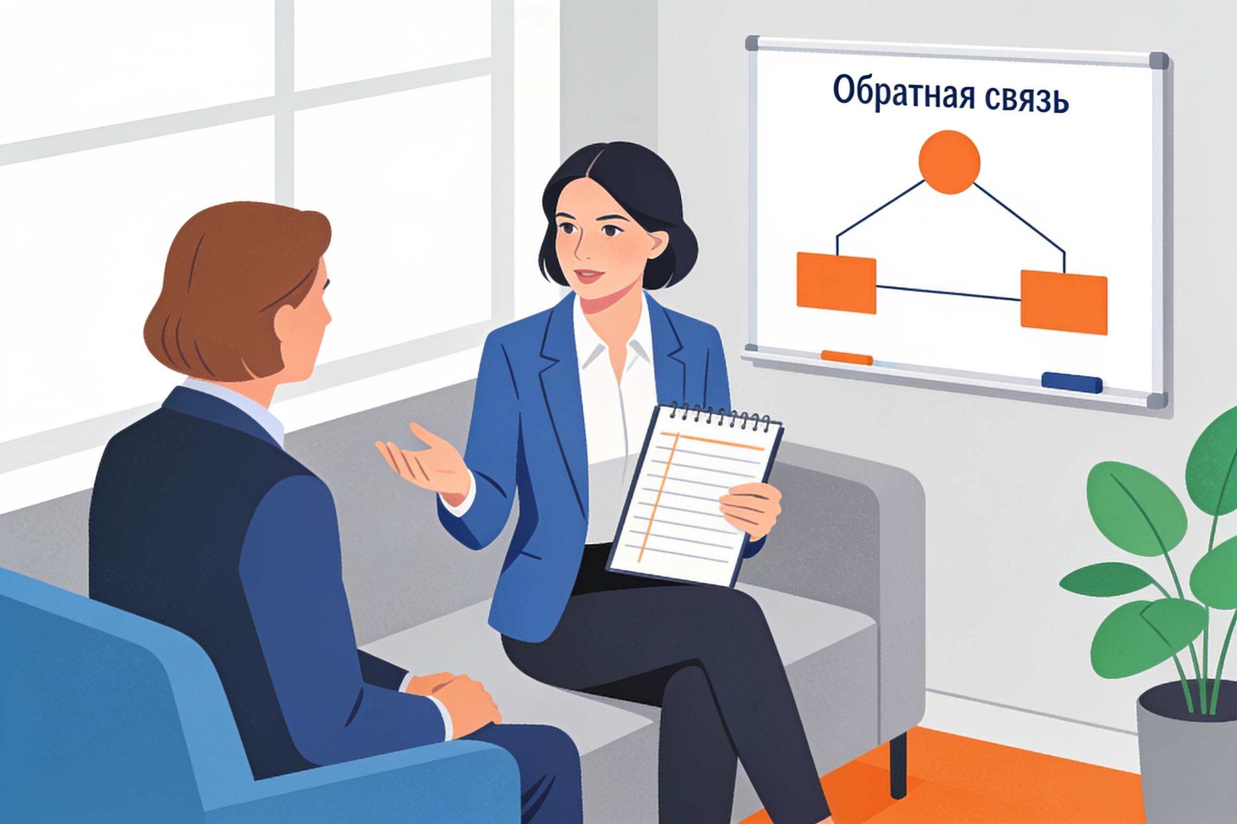 7 видов коучинга: какой реально работает в бизнесе 3 Руководитель отрабатывает навык обратной связи с коучем