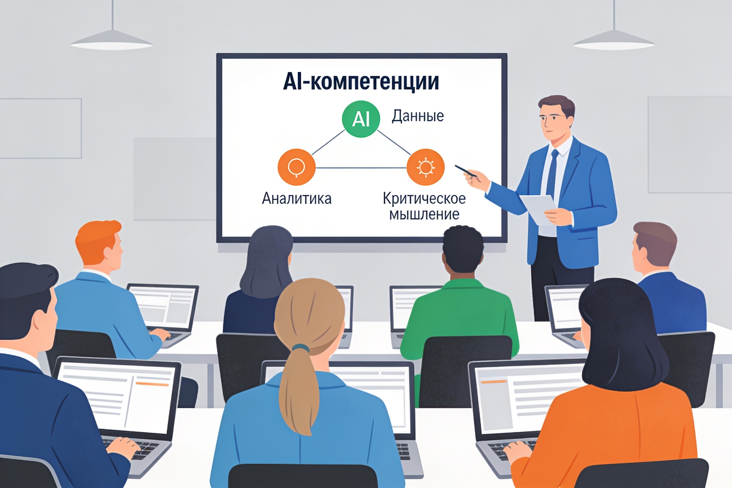 Обучение сотрудников работе с данными и AI-инструментами