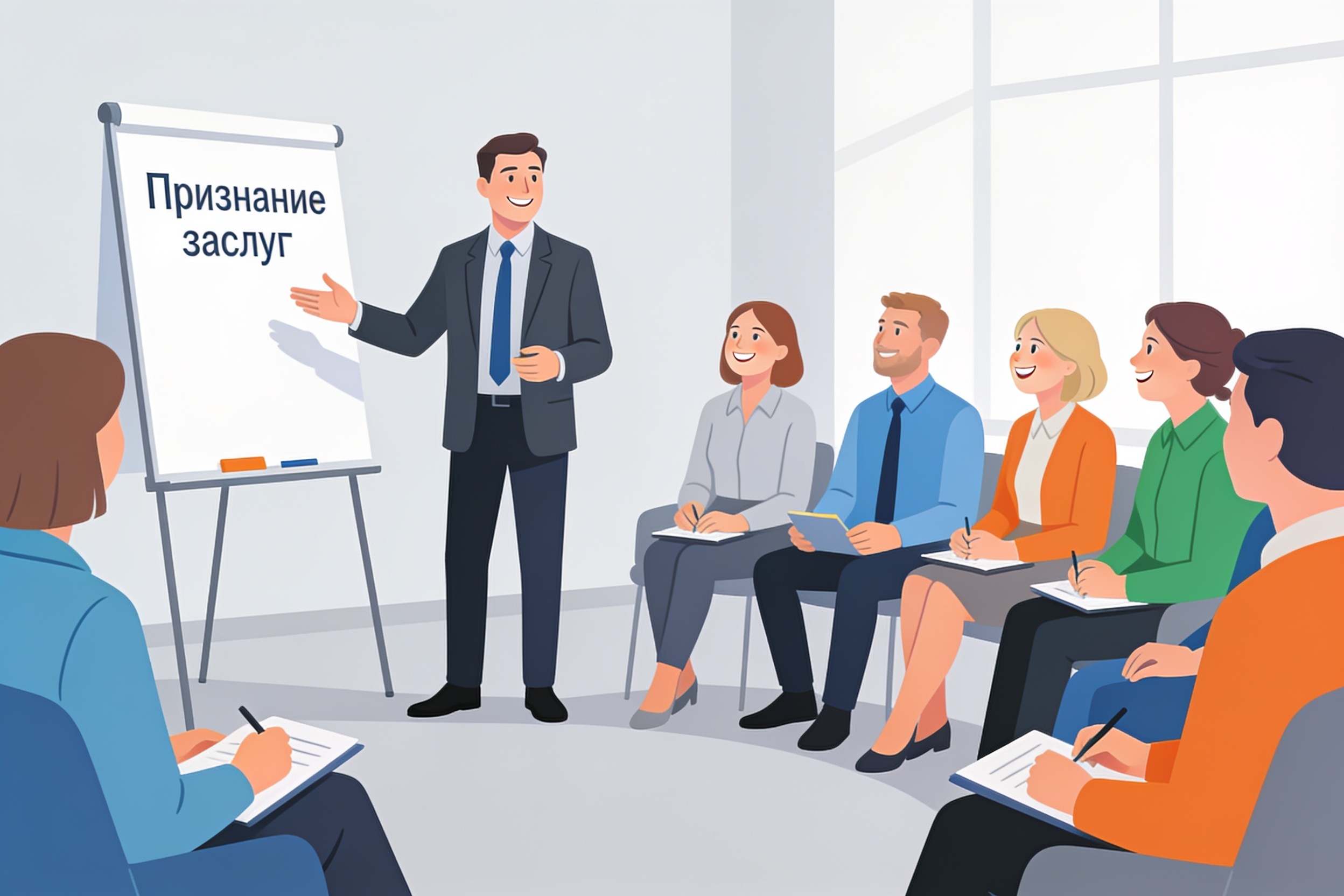 Тренинг по развитию лидерских навыков: обсуждение практик признания заслуг