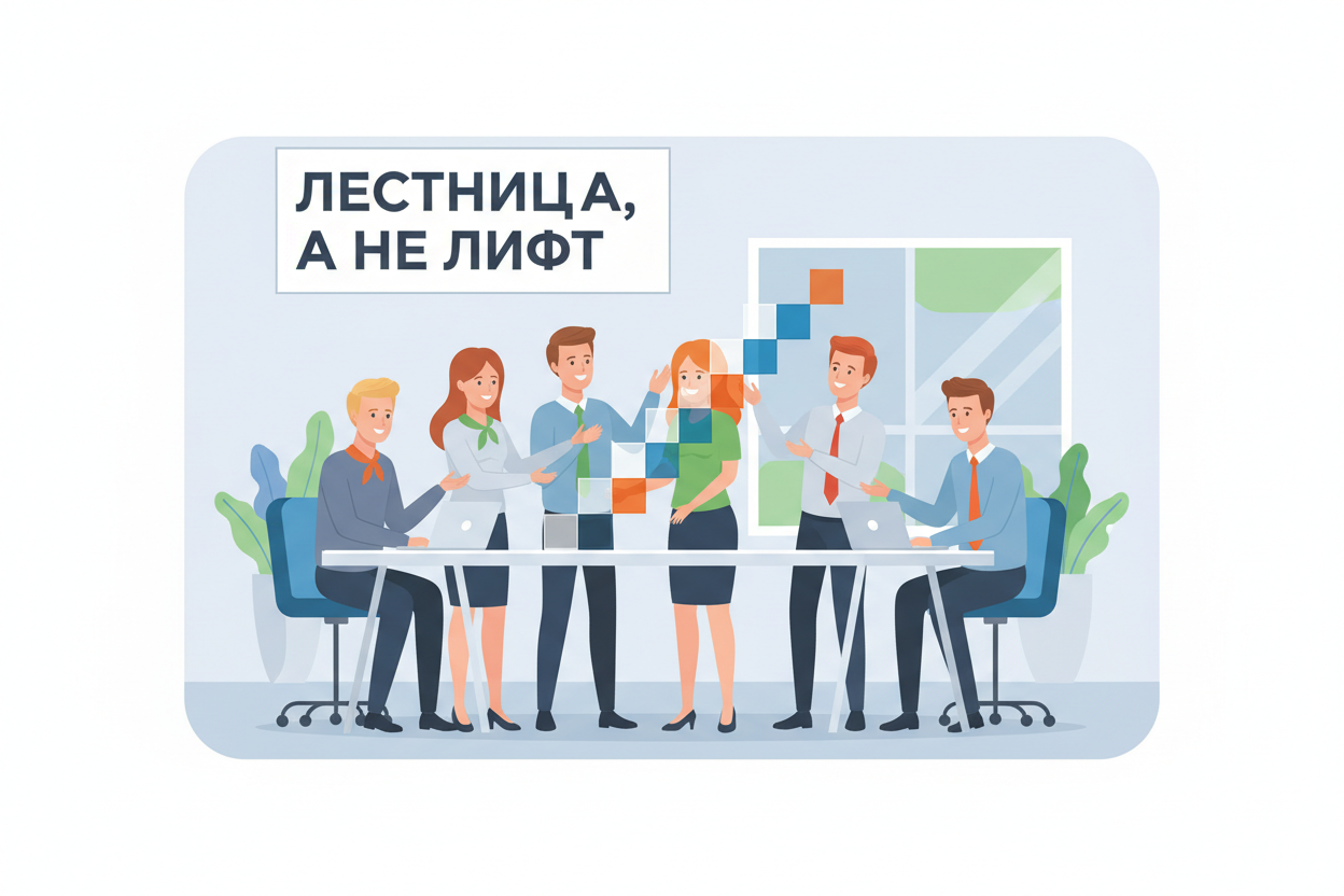 Команда строит прозрачную карьерную лестницу как инструмент управления амбициями