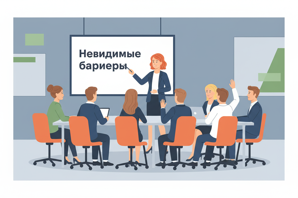Тренинг по гендерным нормам: участники обсуждают невидимые барьеры в компании