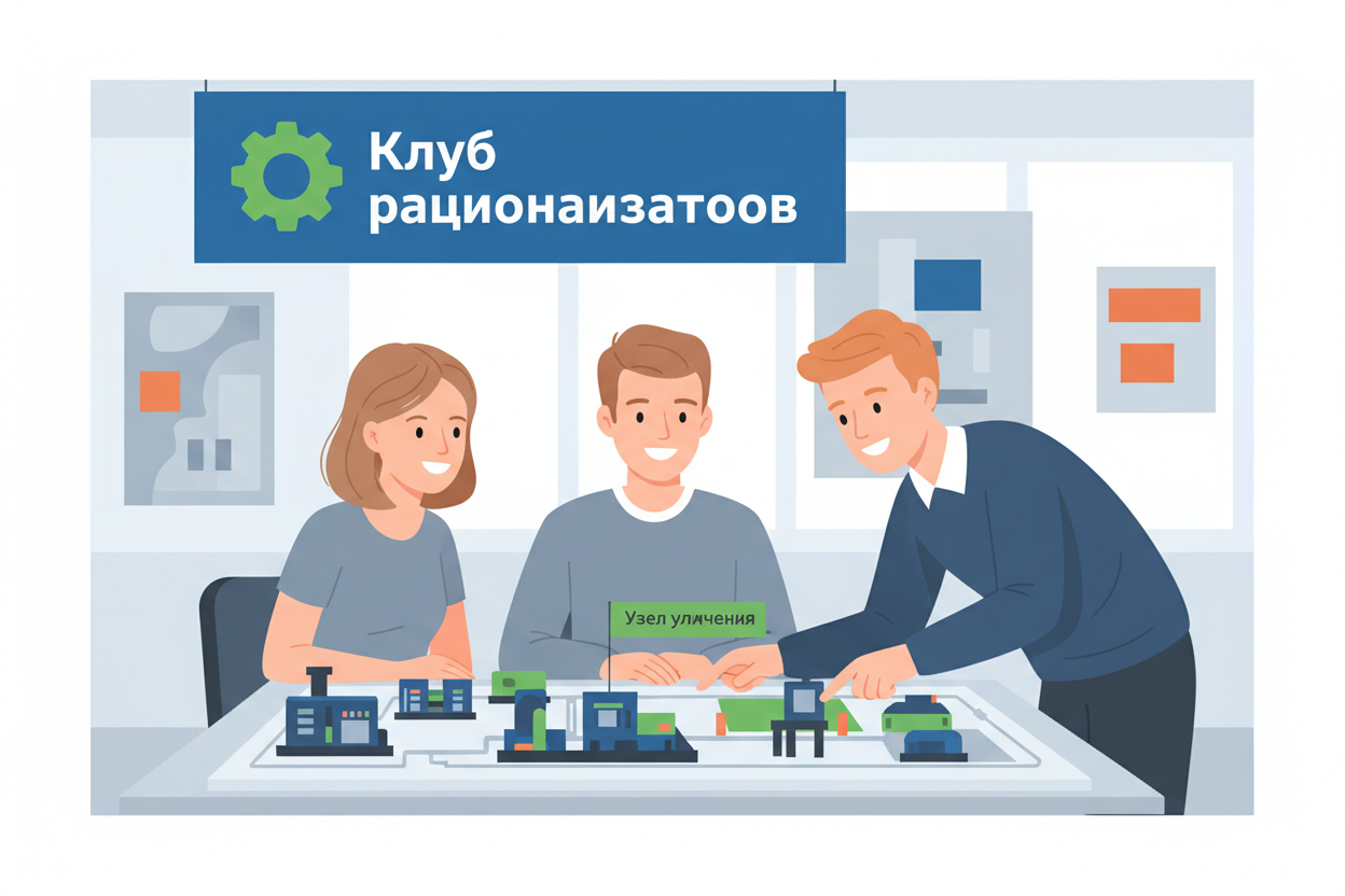 Корпоративная культура как кампус: где студент становится лидером 2 Внутреннее сообщество рационализаторов обсуждает улучшения производства