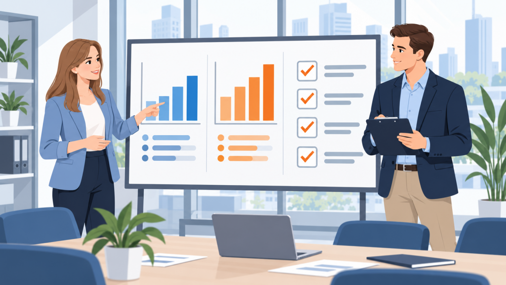 HR-специалист и руководитель оценивают результаты пилотной программы