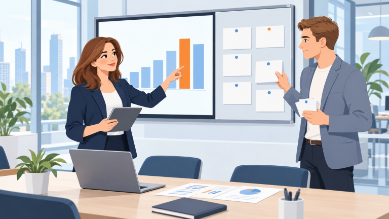 Руководитель и сотрудник сопоставляют KPI с реальным вкладом