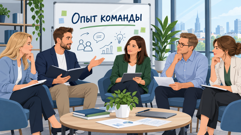 Коллеги обсуждают рабочий кейс и выбирают следующий шаг